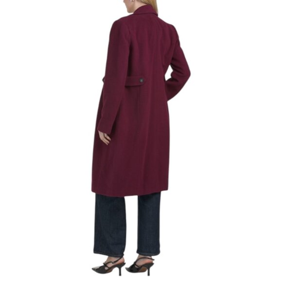 COLE HAAN Amethyst Wool Blend Single Breasted Coat - Picture 2 of 2